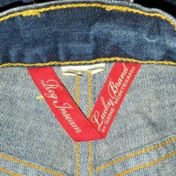 Bootcut Straight Jeans Easy Rider Lucky Brand Blue Button Fly  Sz 10 - Picture 9 of 9